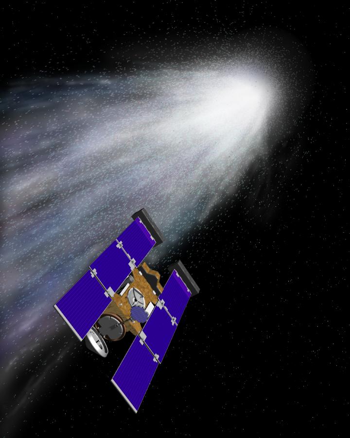 Comets In Space. space probe#39;s encounter